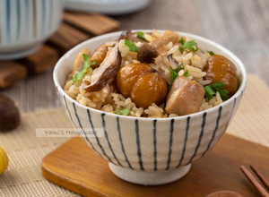 栗子鮮菇雞肉炊飯 的食譜成品照片