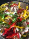 Chicken Fajitas with Three Peppers