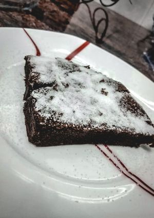 Una foto de Brownie de chocolate
