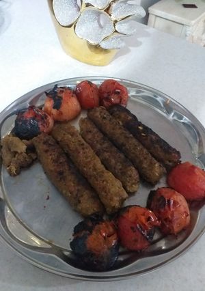 عکسی از دستور کباب کوبیده با گوجه