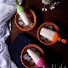 A picture of Coconut popsicles.