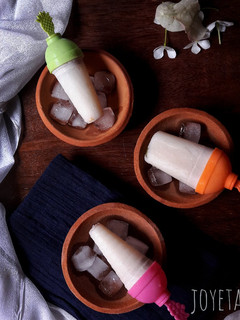 A picture of Coconut popsicles.