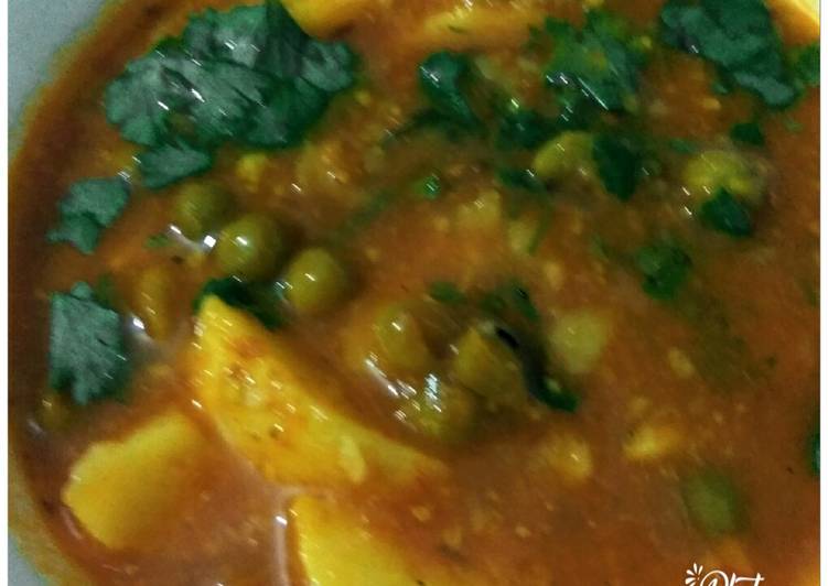 Recipe of Perfect Aloo mattar ki sabji