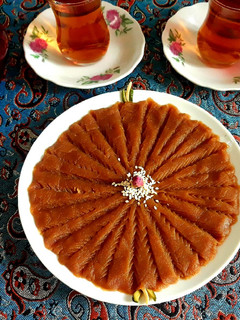 عکسی از دستور حلوای شیره انگور