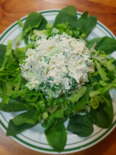 Una foto de Ensalada de pollo con yogurt