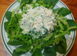Una foto de Ensalada de pollo con yogurt