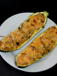 Una foto de Calabacín relleno
