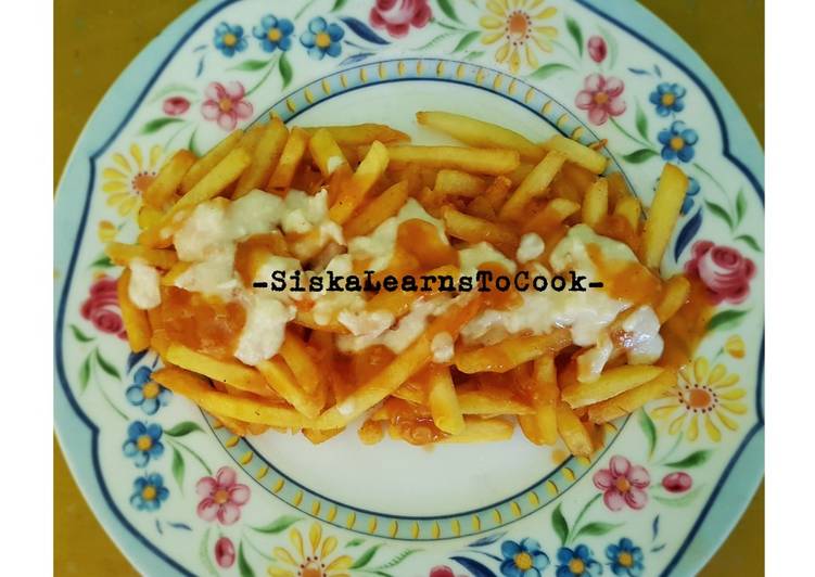 10 Resep: Poutine (Canadian Smothered Fries) #kentanggoreng #frenchfries Kekinian