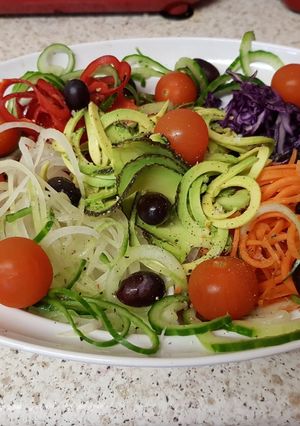 A picture of My Avocado and Grape Salad.