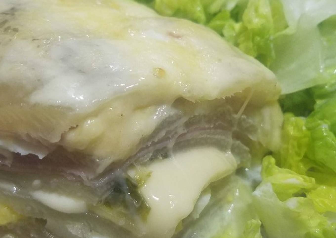Lasagna de pencas de acelga