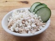 A picture of white bean hummus
