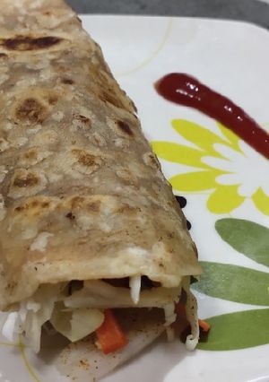 A picture of Vegetable frankie.