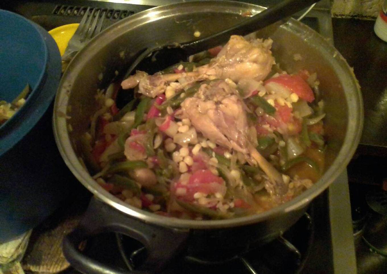Rajas con pollo