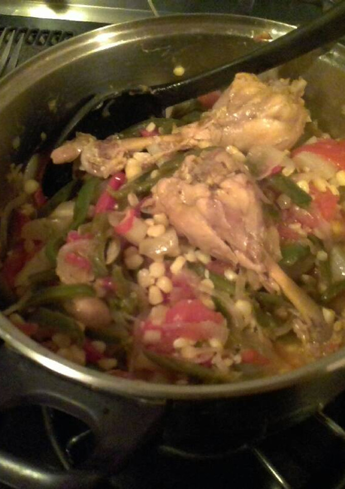 Una foto de Rajas con pollo