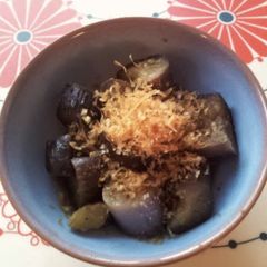 Eggplant in mild broth A picture of Eggplant in mild broth.