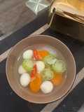 Kuah Bening Oyong, wortel, telur puyuh dan sohun