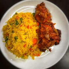 Jollof rice A picture of Jollof rice.