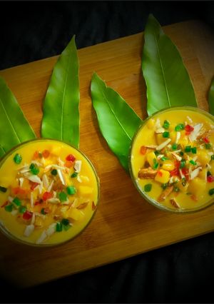 ম্যাঙ্গো কাস্টার্ড (Mango custard recipe in bengali) রেসিপির প্রধান ছবি