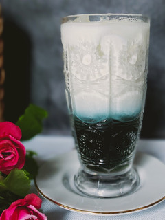 Foto resep Es Teh Bunga Telang + Susu