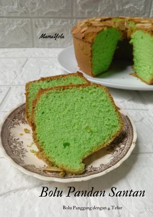 Foto resep Bolu Pandan Santan (Bolu Panggang 4 Telur)