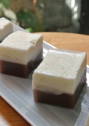 Une photo de Crème Mizu Yōkan ; Wagashi
