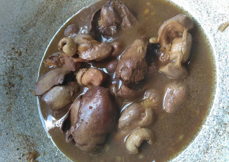 Cara Membuat Semur Hati Ampela Ayam, Enak
