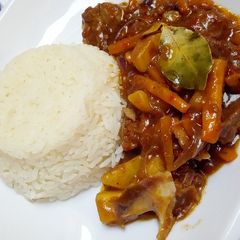 A picture of Corn flour stew.