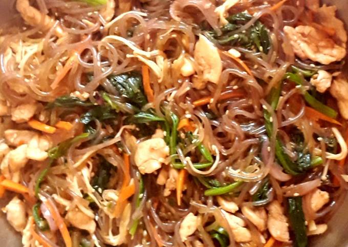 Veggie Chicken Japchae Noodle