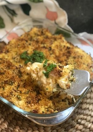 Foto resep Cheesy Crumble Mac And Cheese
