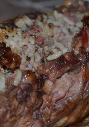 Una foto de Jaruf Mahchi cordero con arroz