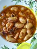 Potaje de fabes con pulpo