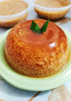Foto resep Puding lumut gula merah pandan