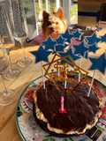 Red velvet brownie cheesecake (en airfryer)