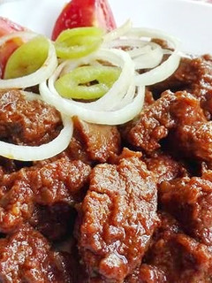 Marhapörkölt recept fotója