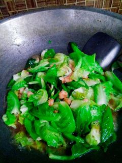 Foto resep Baby kol cah udang (saos tiram)
