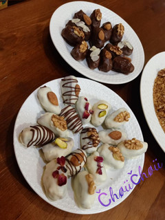 صورة لوصفة تمر محشي 💜