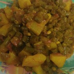 A picture of Beans aloo ki sabji.
