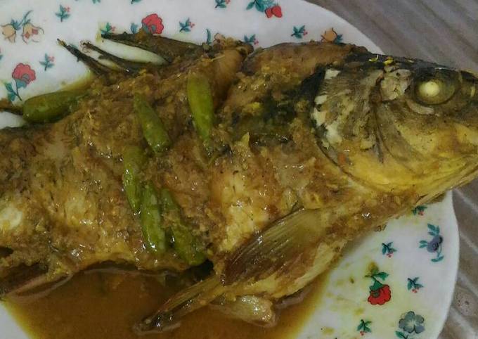 Resep Ikan mas masak kuning yang Bikin Ngiler