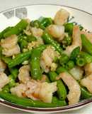四季豆炒蝦仁