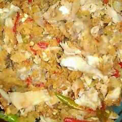A picture of Ayam tumbuk pedas.