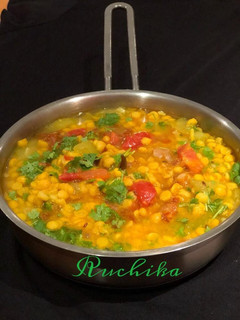 A picture of Lauki Chana daal.