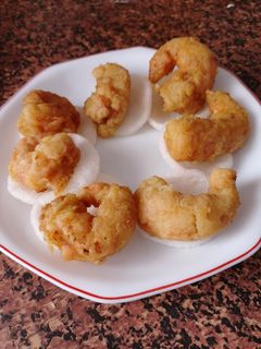 Una foto de Gambas rebozadas a la cerveza