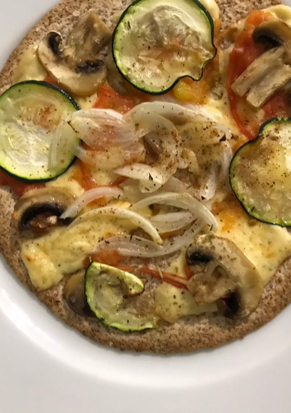Una foto de “Pizza” de verduras rápida y light