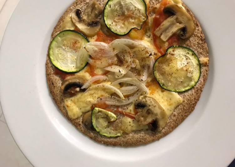 “Pizza” de verduras rápida y light