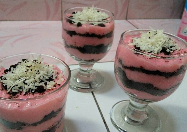 Rahasia Bikin Oreo berry cheese cake in jar Enak dan Antiribet