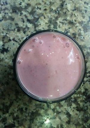 Una foto de Helado cremoso de fresa