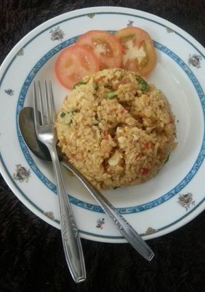 Foto resep Nasgor ikan asin pedas