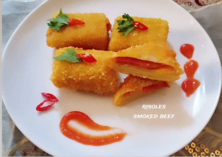 Resep Risoles Mayo Smoked Beef 💖 Anti Gagal