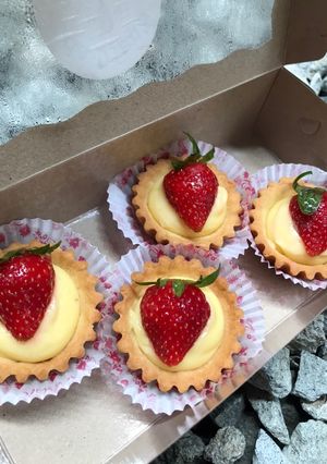 Foto resep Pie Strawberry Segar! Renyah dan Mengkilat