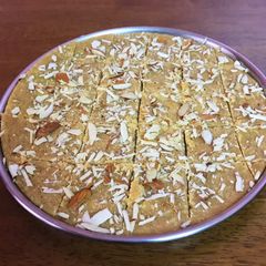 A picture of Besan barfi.